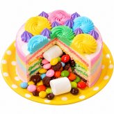 【マシュマロ ギミックケーキ 】 予約  ケーキ スイーツ プレゼント ギフト サプライズ 可愛い 子供 おすすめ お取り寄せ クリスマスプレゼント お菓子 手作り カラフル かわいい バースデーケーキ 誕生日 大人気 冬 面白い ケーキ缶