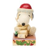 スヌーピー&ウッドストック クリスマスリスト 13cm クリスマス | ジムショア ピーナッツ グッズ フィギュア 人形 置物 彫刻 Jim Shore 正規輸入品