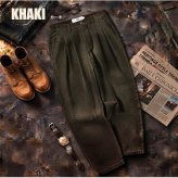 REDKAP レッドキャップ コーデュロイパンツ メンズ RDK-2604 2タック ワイドパンツ テーパード バルーンパンツ 太畝 8WEL YKK ワンウォッシュ スラックス ワーク ストリート カジュアル ファッション M L XL 2026FW Karlas