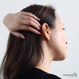 ステンレス つぶつぶ 2連イヤーカフ シンプル メタルイヤーカフ ライン 重ね付け風 ゴールド 18KGP 片耳1点 可愛い プチプラ 耳の穴不要 痛くない レディース 女性 金属アレルギー対応フェイクピアス ノンホール イヤリング