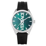 ヴェルサーチェ 腕時計 メンズ グリーン シルバー ブラック 42mm VERSACE V-VERTICAL シリコンベルト スイス製 メンズ腕時計 軽量 ブランド おしゃれ プレゼント ギフト 卒業 入学 お祝い