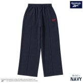Reebok リーボック スウェットパンツ レディース ワイドパンツ ピンタック イージーパンツ 裏起毛 暖かい ロゴ 防寒 スタイルアップ 脚長 スポーツブランド ストリート ルームウェア M L LL 黒 RL-6501 2026FW Karlas