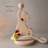国産ヒノキのネコの輪投げ｜木製知育玩具・輪投げのおもちゃ｜子ども向け木のおもちゃ｜誕生日・クリスマスプレゼント