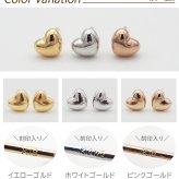 セカンドピアス レディース 18金 18K つけっぱなし ハート 4mm ピアス ゴールド 地金 18K 可愛い 片耳 シンプル 1個売り
