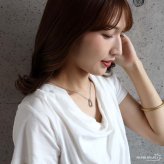 ステンレス オーバルネックレス ニュアンス 2カラー レディース ペンダント 楕円 中抜き 変形 曲線 メタル 艶感 華奢チェーン シンプル モダン 上品 きれいめ 大人 カジュアル アクセサリー ワンポイント 重ね付け おしゃれ