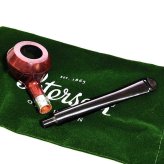【訳あり】パイプ ピーターソン キルデア 411 Pリップ シルバーマウント パイプ本体 喫煙具 ブラウン スターリングシルバー Peterson ローデシアン アイルランド 高級 おしゃれ たばこ かっこいい メンズ
