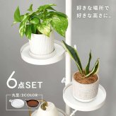 ラック 突っ張り棒&パーツ 6点セット 丸型 ウォール 高さ調節 おしゃれ スリム 壁面収納 オープン ウォールシェルフ 突っ張り 棚 北欧 シンプル モダンディスプレイ 壁面 新生活