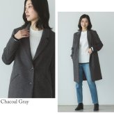チェスターコート レディース ロング コート アウター カシミヤ ブレンド ウール 入学式 入園式 Filomo ロングコート シングル テーラード 大きいサイズ ママコーデ 30代 40代 50代 60代 卒業式 卒園式 ギフト プレゼント 6F (08000067r)