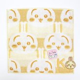 ちいかわ うさぎ イニシャル タオルハンカチ(K)