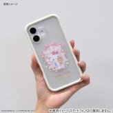 iPhone16 ケース ハローキティ プランプフレーム ハイブリッド カバー サンリオ キティちゃん キャラクター 耐衝撃 スマホケース クリア マット加工 ストラップホール付き サンリオ正規ライセンス品