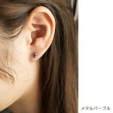 セカンドピアス チタン つけっぱなし 純チタン 丸玉 2連 ダブルボール 金属アレルギー 日本製 ポスト 軸太0.75mm 長さ10mm 全8色 全品1個ずつバラ売り 医療用 おすすめ かわいい シンプル 小さめ ミニ 極小 人気 プレゼント