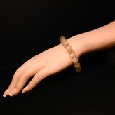 天然石ブレスレット【輝く金針が交差する】12mm ゴールドルチルクォーツ 一点物【GHB211】浄化発送 京海堂
