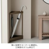 「ASPESH」 アスペシュ アンブレラスタンド （コーナー） 2個セット IF-N0045-2P 幅33 高さ58 アイアン 傘立て かさたて スタンド 玄関 モダン おしゃれ 北欧 シンプル スリム 完成品