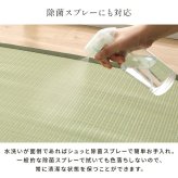 ラグ カーペット 洗える ござ 日本製 国産 丈夫 除菌スプレー対応 敷詰 敷物 ペット 無地 江戸間10畳（約435×352cm）