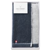 DAILY PRAIRIE リバーシブル フェイスタオル ブルー  ／タオル 日用品・ヘルスケア 敬老の日 プレゼント ギフト お彼岸 お供え 秋 2026 送料無料 ギフト プレゼント プチギフト 内祝い 快気祝い 出産祝い 結婚祝い 引出物 新築祝い お返し