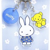ミッフィー miffy 3連アクリルキーホルダー(A) ブルードレス 日本製
