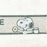スヌーピー ミニタオル BAKERY＆CAFE グリーン ハンカチ SNOOPY