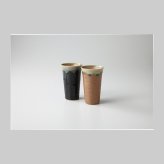 塗り分　一口ビールペアー 陶器 美濃焼 やきものの里から、暮らしを贈ります。　ギフト 食器 セット テーブルウェア