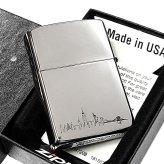 ZIPPO ライター ニューヨーク ジッポ 重厚立体メタル スクーター レッド 両面加工 おしゃれ シルバー レディース ギフト FOOD LOVER CLUB アメリカ NEW YORK かわいい 彫刻 メンズ 銀 プレゼント
