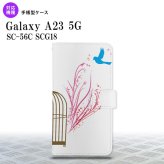 Galaxy A23 GalaxyA23 手帳型スマホケース カバー 青い鳥 紫 赤 2022年 10月発売 nk-004s-a23-dr1293