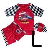 【Lサイズ 120cm】キッズ 水着 男の子 カーズ ラッシュガード 3点セット UVカット 紫外線対策 幼稚園 プール 海 レジャー 夏 ※水着の「 Sサイズ / 参考身長 95-105cm」入荷済み