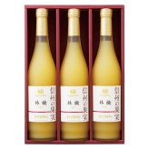 【ギフト対応無料】お歳暮・冬ギフト りんご村からのおくりもの 信州の果実 林檎ジュースセット (OJM-3R) ※送料無料(北海道・沖縄は除く)