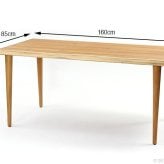 開梱設置無料 ダイニングテーブル 幅160cm 木製 チーク 無垢材 おしゃれ シンプル ナチュラル 北欧 インテリア テイスト 家具 ダイニング レストラン カフェ 新生活