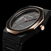 ディーワンミラノ D1 MILANO ポリカーボン ブラックエナメル 腕時計 メンズ PCBJ35