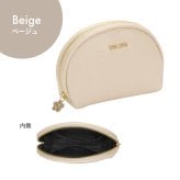 【公式】MARY QUANT マリークヮント シンプルエンボスデイジーラウンドポーチ & ステーションビジューネックレス & ステーションビジューブレスレット セット