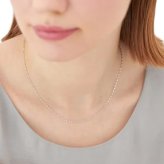 【無料ラッピング】  ヨンドシー 4℃ K10ホワイトゴールド チェーンネックレス ブランド 正規品 新品 ギフト プレゼント 人気 おすすめ 誕生日 記念日 クリスマス 送料無料