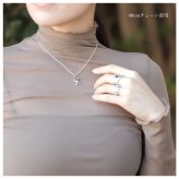 ハワイアンジュエリー ネックレス シルバー925 ゲッコー ヤモリ お守り ロジウムコーティング シンプル ラッピング チェーン 長さ 選べる ハロウィン 【品番：CG-007-11-02】