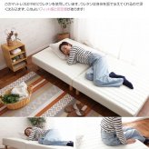 ベッド 寝具 脚付きマットレス セミダブル ウレタン 分割 抗菌 防臭 防ダニ加工済 幅120cm 本体厚み約１６cm 1年保証 マットレス付き マットレス 足元 収納 送料無料 一人暮らし