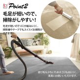 ラグ カーペット マット 80×190cm ホリデープラス 敷物 撥水加工 はっ水加工 手洗い可能 ホット 対応 床暖房対応 すべり止め付き マイクロファイバー 低反発ウレタン 低ホルムアルデヒド シンプル 北欧 ホワイト ブラウン グレー グリーン