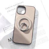 iphone17 ケース レザー リング付き iphone17Pro iphoneAir iphone17ProMAX 本革 マグセーフ対応 magsafe対応 17 air 17pro 17promax アイフォン17 アイフォン17promax スマホリング リング ホルダー スタンド スリム 山羊革 17プロ エアー 17プロマックス ベージュ 送料無料