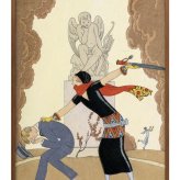 日本製 ジョルジュ バルビエ A3 サイズ ポスター アート おしゃれ 絵画 インテリア 北欧 イラスト マット紙 艶消し アートパネル 額 フレーム デザイン 壁掛け ギフト 新築祝い ディスプレイ  速達 送料無料