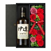 伊達 お酒 酒 ウイスキー ウィスキー ギフト プレゼント おしゃれ 珍しい ソープフラワー フラワーボックス 花 お花 定年退職 還暦祝い 退職祝い 男性 女性 お祝い 古希 喜寿 傘寿 米寿 卒寿 白寿 百寿