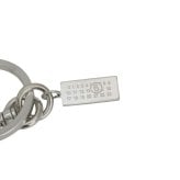 エムエムシックス MM6 Maison Margiela ポリッシュドパラジウム クリップキーリング sm6ua0022-p9210-951 ユニセックス シルバー キーリング