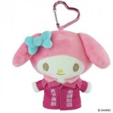 サンリオ マスコット ポーチ マイメロディ ぬいぐるみ 学ラン 青春応援団 シリーズ ハート型 カラビナ付き 小物入れ 推し活 グッズ キャラクター雑貨 ギフト プレゼント サンリオ正規ライセンス品