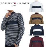 トミーヒルフィガー ゴルフ メンズ エッセンシャル 長袖モックネックシャツ TOMMY HILFIGER GOLF THMA454 秋冬モデル お誕生日祝い お祝い 記念品 お父さん 父の日 彼氏 男性 30代 40代 50代 60代  還暦祝い 敬老の日 人気プレゼント プレゼント