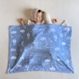 【お名前入りブランケット】Sweet dreams 名入れ ギフト 出産祝い ニューボーン 誕生日 出産準備 撮影アイテム ベビーブランケット