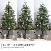 照明 ライト ツリー LED 付き 120cm ドイツトウヒ ヌードツリー グリーンツリー 電飾付き 150灯 小さい 小さめ ミニ かわいい 可愛い まるで本物 スリム 散らからない ツリースカート 足元隠し 脚カバー 簡単組立 ヨーロッパ 北欧
