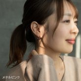ピアス チタン フープ ハーフ 大きめ 純チタン 幅2mm×直径20mm 全8色 アレルギー対応 医療用 日本製 おすすめ メンズ レディース 片耳 1個 かわいい カラフル
