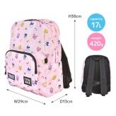 たまごっちパラダイス リュック キッズ ジュニア リュックサック デイパック 子供 17L 通学 通園 A4 女子 小学生 お出かけ バックパック サイドポケット フロントポケット 軽量 ネームタグ たまごっち ピンク ラベンダー ブルー 女の子 小学校 高学年 キャラクター かわいい