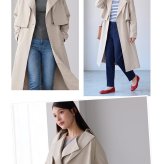 4WAY トレンチコート ロングベスト ショートジャケット 2点セット レディース HALEINE アレンヌ トレンチ コート ジャケット ベスト ストレッチ きれいめ 羽織り 通勤 秋 アウター ライトアウター レイヤード トレンチベスト 6F (08000372r)