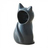 ペンスタンド フラワーベース 磁器製 仔猫 クロ 猫雑貨 インテリア小物 デスク周り 収納 卓上 おしゃれ かわいい ギフト プレゼント セトクラフト