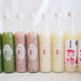 国産米使用ノンアルコール豪華甘酒8本セット 奥飛騨甘酒500ml(岐阜) 山崎 一糀(吟醸2本 古代米2本)(愛知)　計500ml×8本