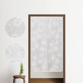 のれん レース 暖簾 おしゃれ ロング丈 約85×150cm 北欧 間仕切り カーテン 日本製 玄関 目隠し 花 フラワー かわいい キッチン リビング 出入り口 台所 レース生地