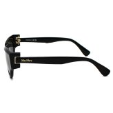 マックスマーラ Max Mara サングラス グローバルフィット アイウェア キャットアイ フォックス MM0139/S 01A 55 メンズ レディース ユニセックス ブラック+グレー 海外正規品