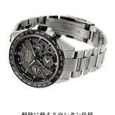 シチズン アテッサ ダブルダイレクトフライト 光発電エコドライブGPS衛星電波 腕時計 ブランド メンズ チタン クロノグラフ ソーラー CC4058-67X