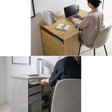 L字型デスク 幅100cm 収納付き パソコンデスク ワークデスク 省スペース 引き出し 可動棚 オープン収納 配線収納 タップ収納 耐荷重50kg 在宅勤務 テレワーク 学習机 書斎 一人暮らし おしゃれ ホワイト ストーン オーク コンパクト 組立品 新生活